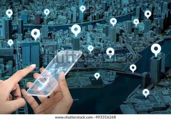 futuristic-transparent-smart-phone-location-600w-493356268